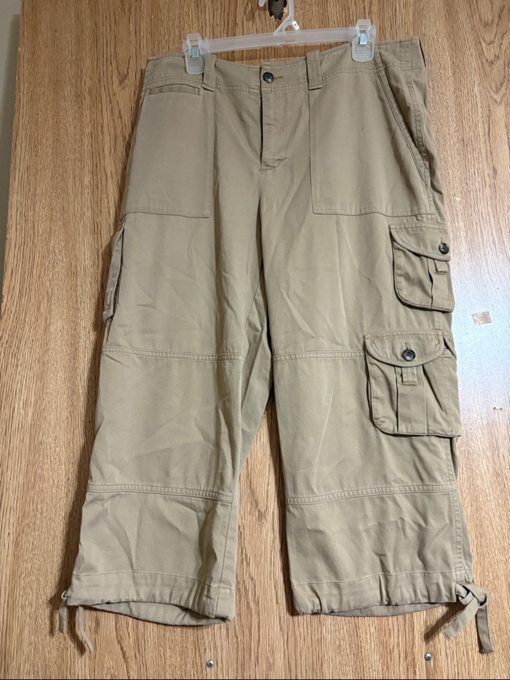 Ralph Lauren Neutral Tan Capris with Green Label